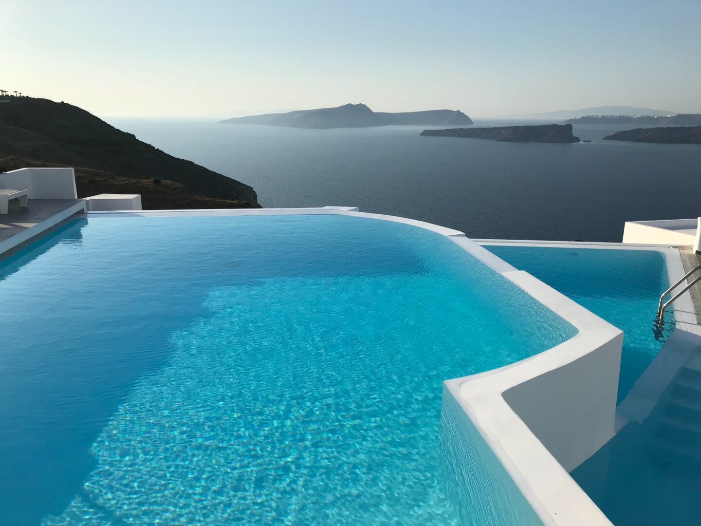 infinity Pool with levels by the ocean